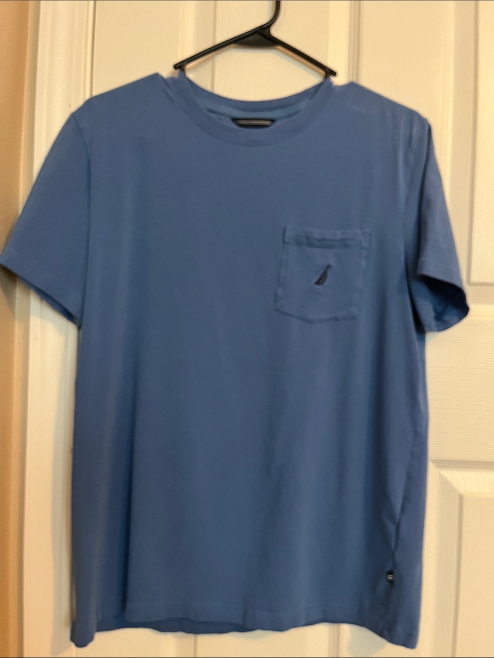 Nautica Men's Pocket Tee in Steel Blue